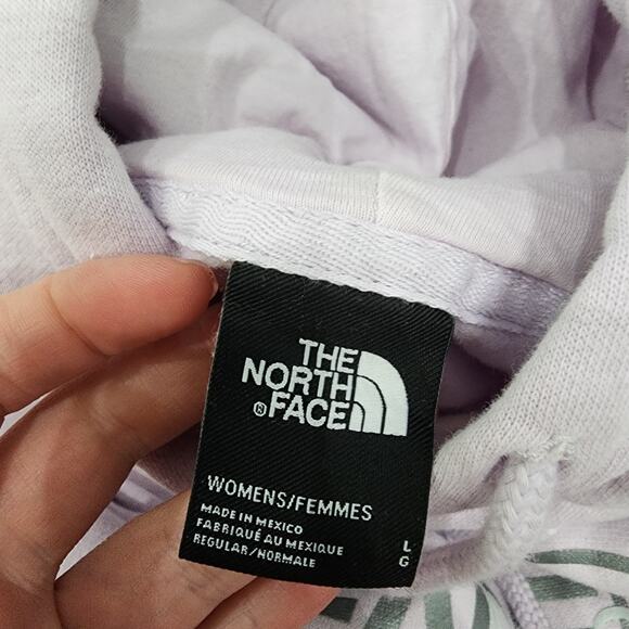 The north face light purple women's size large pullover hoodie - Picture 8 of 9